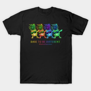 Pineapple Dab Autism Awareness T-Shirt